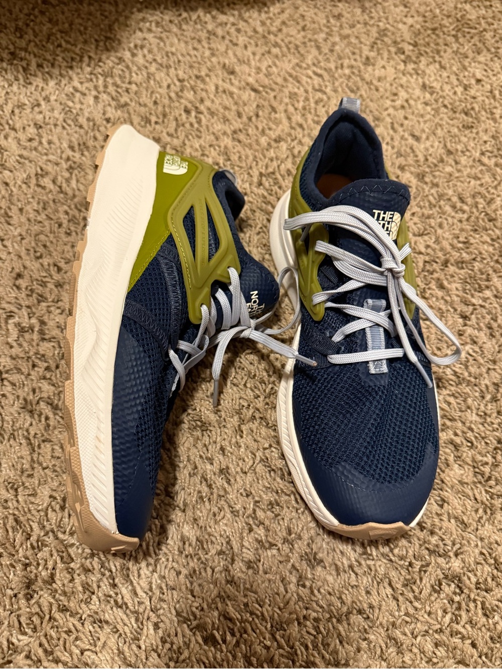 The North Face Women’s Trail Running Hiking Shoes Navy Green Size 8.5